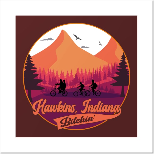 Hawkins, Indiana, Bitchin' Wall Art by Blended Designs